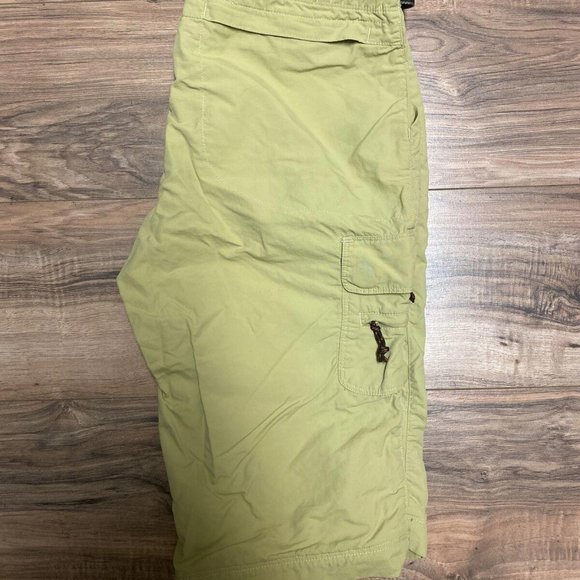 REI Cropped Pants Capri Sz 6 28W Beige Hiking Capris UPF 30+ Belted  - Picture 4 of 4